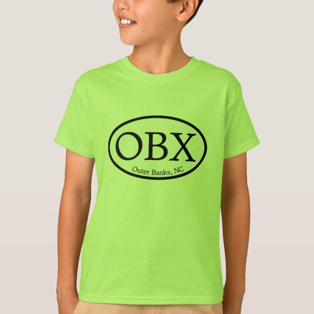 OBX äußere Banken oval T-Shirt (Vorderseite)