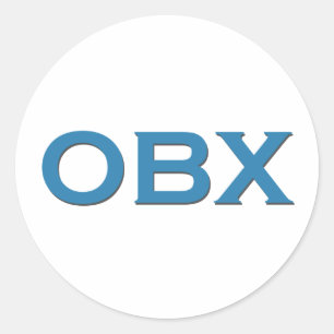 OBX (äußeres Bank-North Carolina) Runder Aufkleber