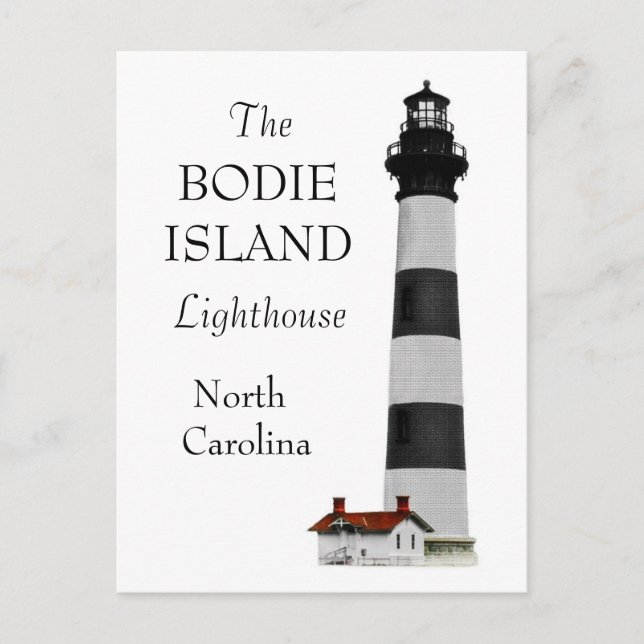 OBX-Leuchtturm Postkarte (Vorderseite)