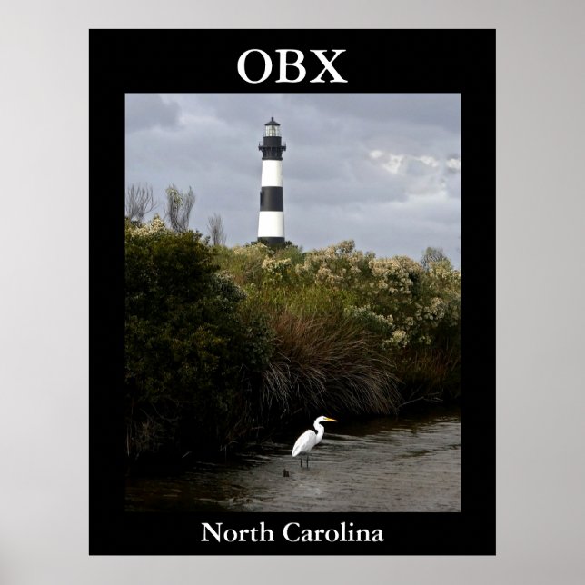 OBX, North Carolina Lighthouse Poster (Vorne)