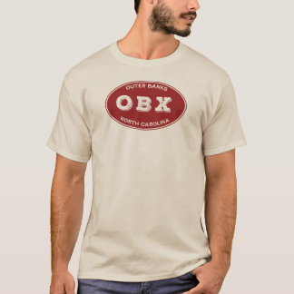 OBX Solid Oval in Rot T-Shirt