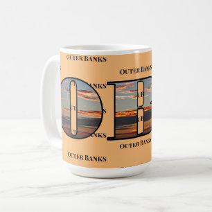 OBX Sunrise Text Kaffeetasse