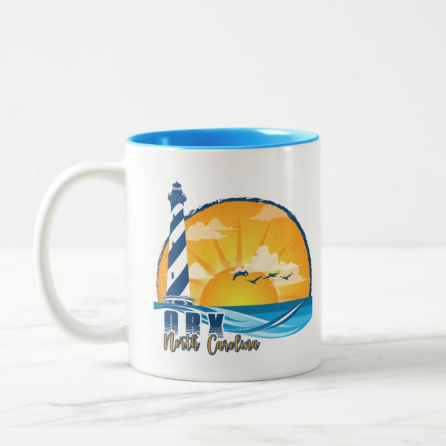 OBX Sunset Zweifarbige Tasse (Links)