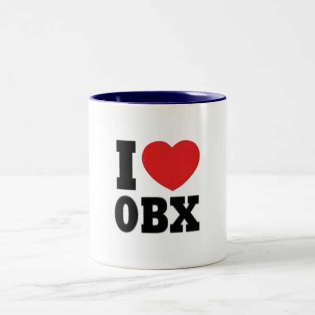 OBX ZWEIFARBIGE TASSE (Mittel)