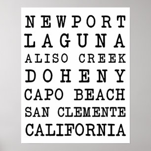 OC setzt Plakat auf den Strand