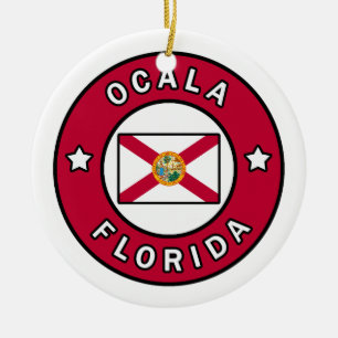 Ocala Florida Keramik Ornament