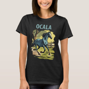 Ocala Florida Pferdeland Retro Reise T-Shirt