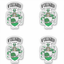 O'Callaghan Wappen Irish Translation & Meaning (x4