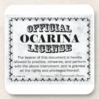 Ocarina-Lizenz Getränkeuntersetzer