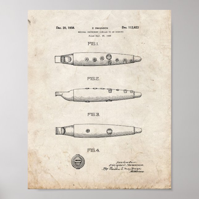 Ocarina Patent - Old Look Poster (Vorne)