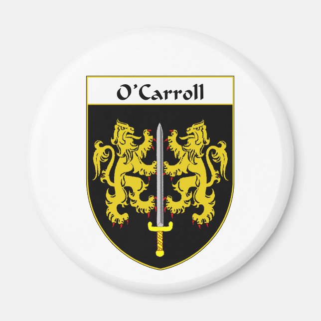 O'Carroll Coat of Arms/Familienwappen Magnet (Vorne)