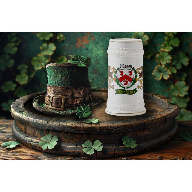 O'Casey/Casey Irish Shield Personalisiert Bierglas (Von Creator hochgeladen)