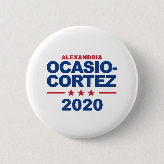 Ocasio-Cortez 2020 Button (Vorderseite)