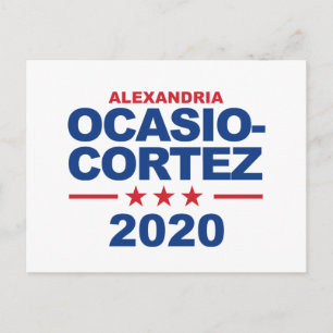 Ocasio-Cortez 2020 Postkarte