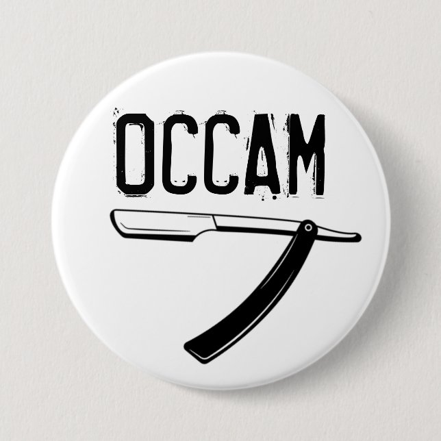 Occam-Razor Button (Vorderseite)