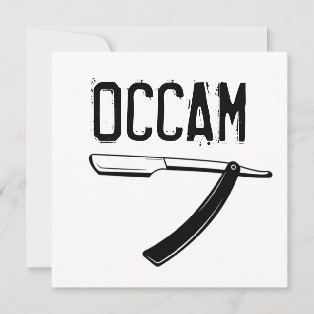 Occam-Razor Karte (Vorderseite)