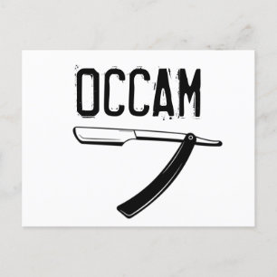 Occam-Razor Postkarte