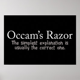 Occam-Razor-Prinzip Poster