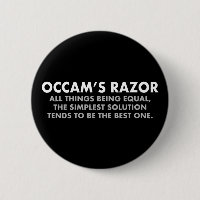 Occams "Razor Definition Science Geek"