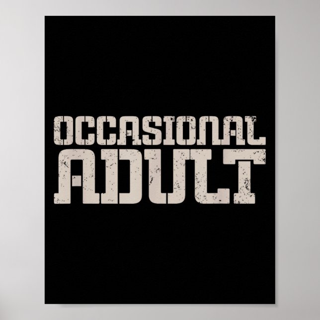 Occasional Adult  Poster (Vorne)