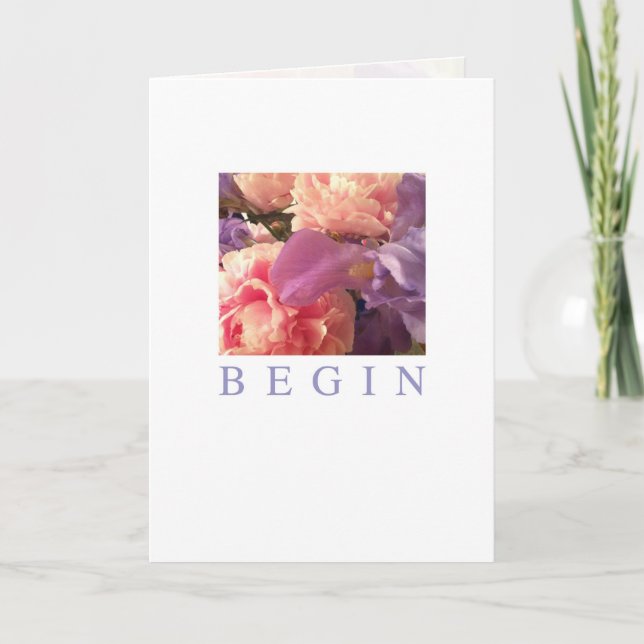 Occasions Card: Beginnen Karte (Vorderseite)