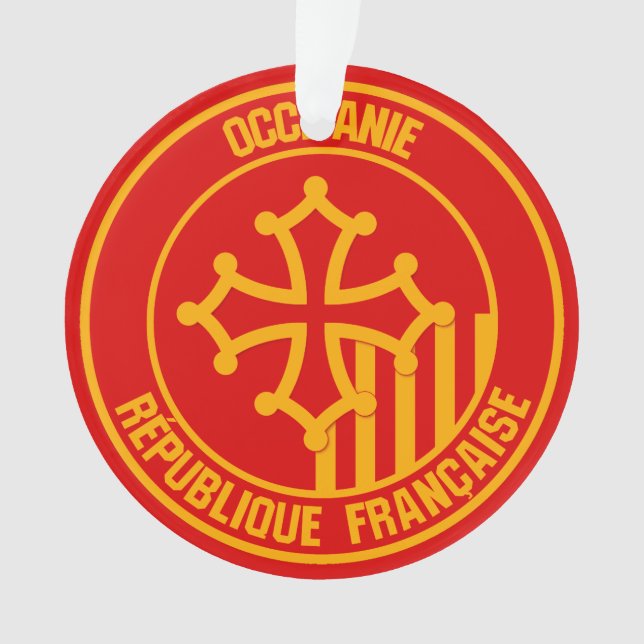 Occitanie Round Emblem Ornament (Vorderseite)