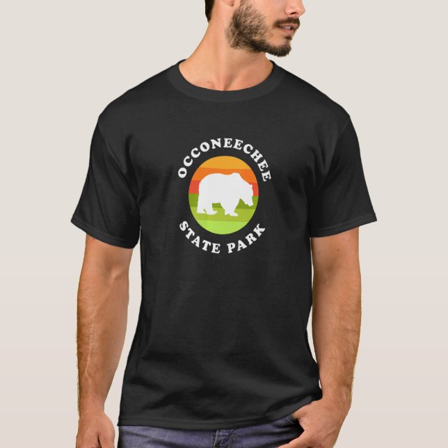 Occoneechee Staat Park Virginia Bear VA Souvenir T-Shirt (Vorderseite)