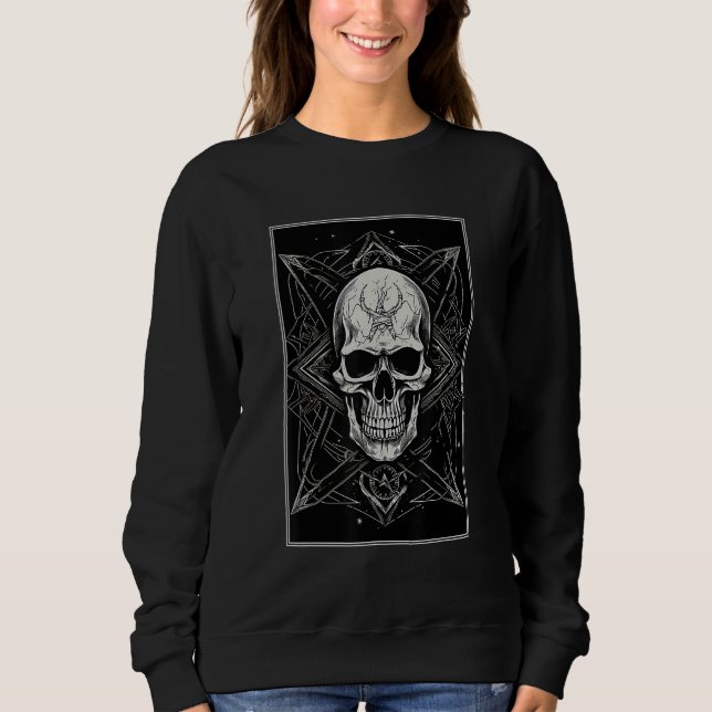 Occult Dark Grunge Goth Occult Gothic Aesthetic Em Sweatshirt (Vorderseite)