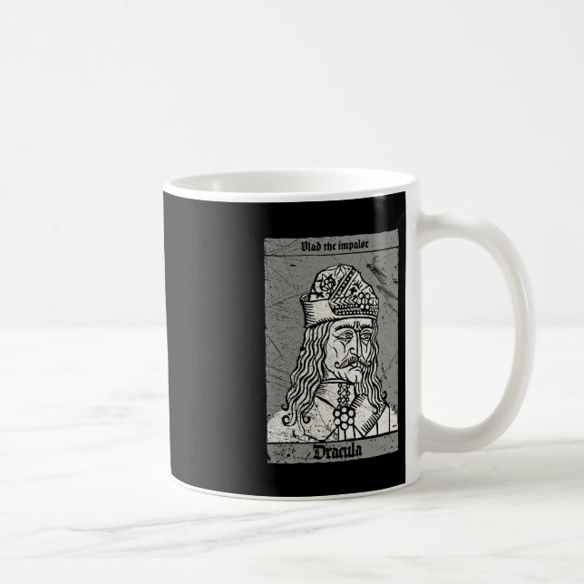 Occult Dracula - Vlad The Impaler Horror Vampire Kaffeetasse (Rechts)