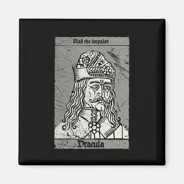 Occult Dracula - Vlad The Impaler Horror Vampire Magnet (Vorne)