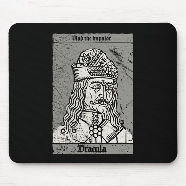 Occult Dracula - Vlad The Impaler Horror Vampire Mousepad (Vorne)