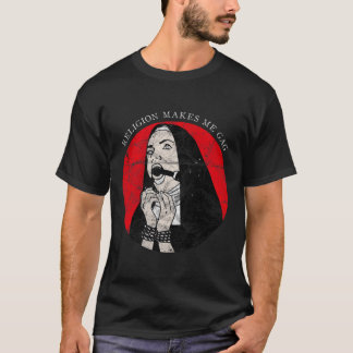 Occult Gothic Grunge Antichrist Nun Satan Devil Bl T-Shirt