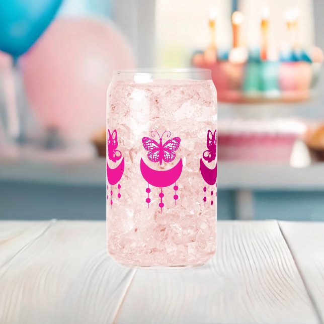 Occult Moon Butterfly Can Glass Wrap Dosenglas (Insitu (Baby Party))