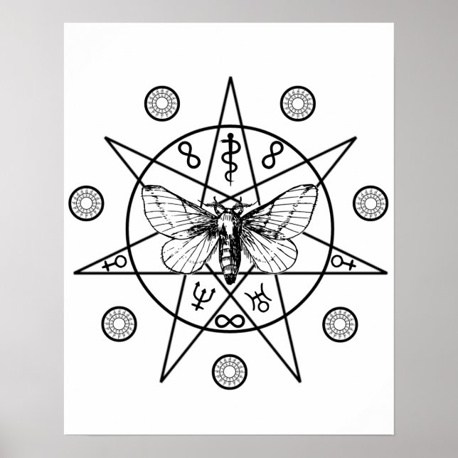 Occult Secrets Black Sigil Poster (Vorne)
