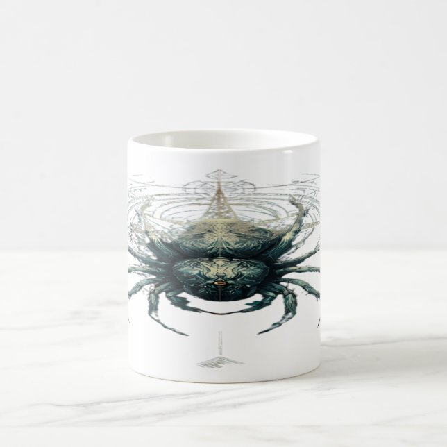 Occult Spider Mystic Geometry Dark Kaffeetasse (Mittel)