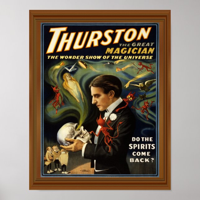 Occult Spirit Medium Thurston Magician Poster (Vorne)