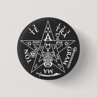 Occult Tetragrammaton Sigil T - Shirt Button
