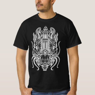 Occult Tower Demon - Gothic Dark Symmetry Art T-Shirt