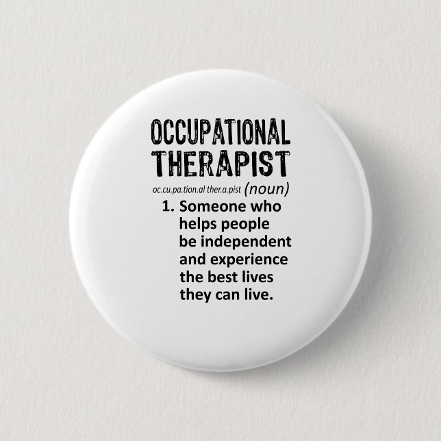 Occupational Therapist Definition Button (Vorderseite)