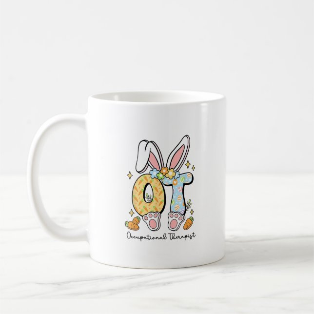 Occupational Therapy Easter Bunny OT OTA Spring Ot Kaffeetasse (Links)