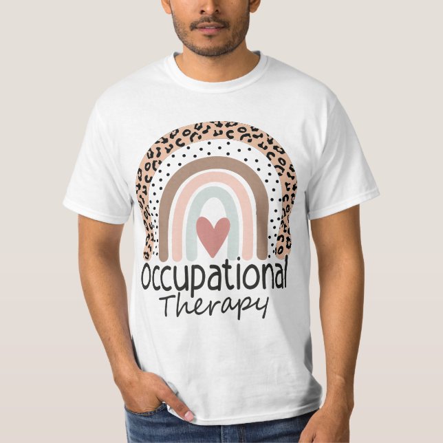 Occupational Therapy -OT Therapist OT Month Leopar T-Shirt (Vorderseite)