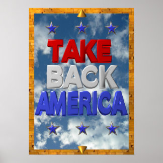 Occupy America Protestzeichen Poster