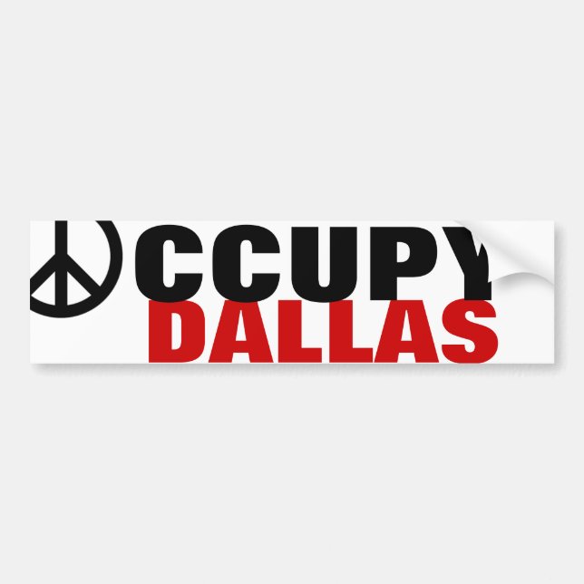 OCCUPY DALLAS AUTOAUFKLEBER (Vorne)