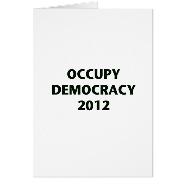 Occupy Democracy 2012 (Vorne)