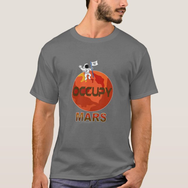 Occupy Mars Comic - Space Planet T - Shirt (Vorderseite)