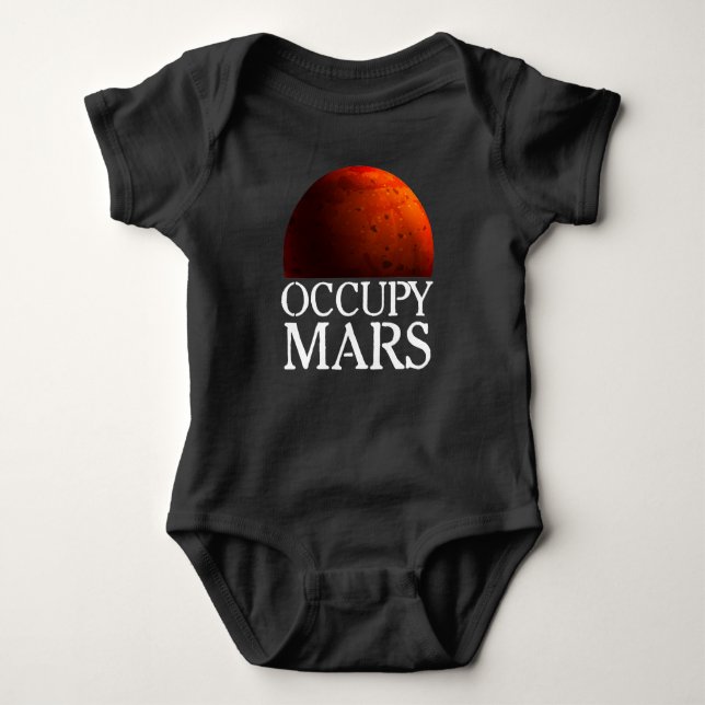 Occupy Mars Space Astronaut Baby Strampler (Vorderseite)