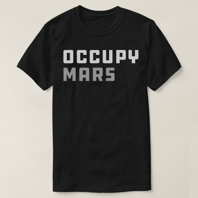 Occupy Mars Space Eploration T-Shirt (Design vorne)