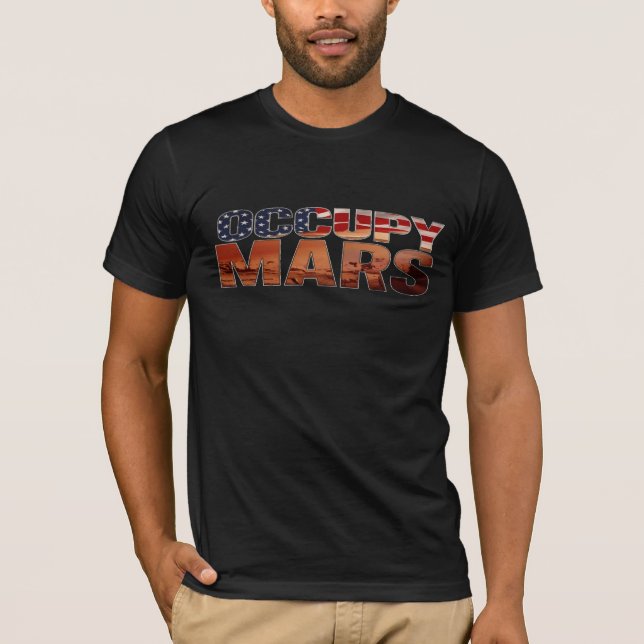 Occupy Mars T - Shirt - American Space Exploration (Vorderseite)