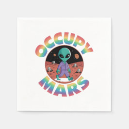 Occupy Mars: Weltraum mit Falcon 9 & Elon erkunden Serviette