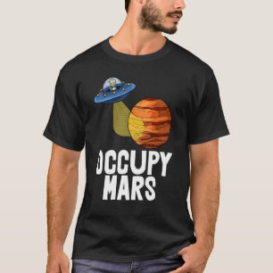 Occupy Mars Youth Space Travel T-Shirts Rote Mars